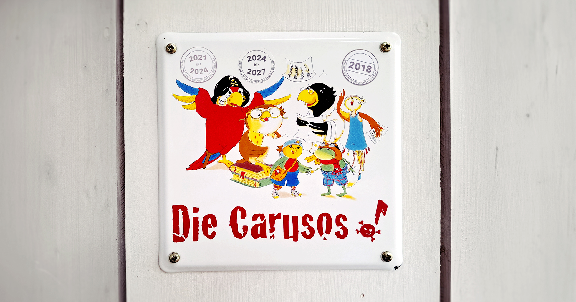 Carusos Plakette Kita Schloss-Geister